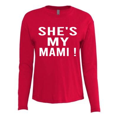 She’s My Mami Womens Cotton Relaxed Long Sleeve T-Shirt