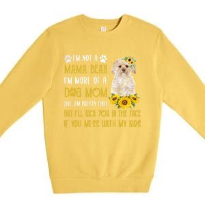 Sunflower Morkie Mom Mothers Day Dog Mom Cute Gift Premium Crewneck Sweatshirt