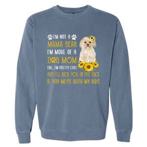 Sunflower Morkie Mom Mothers Day Dog Mom Cute Gift Garment-Dyed Sweatshirt