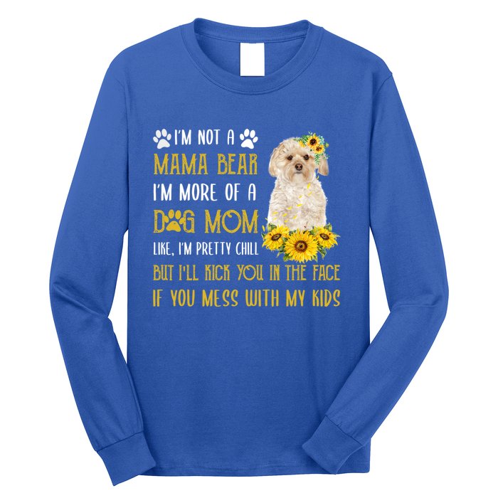 Sunflower Morkie Mom Mothers Day Dog Mom Cute Gift Long Sleeve Shirt