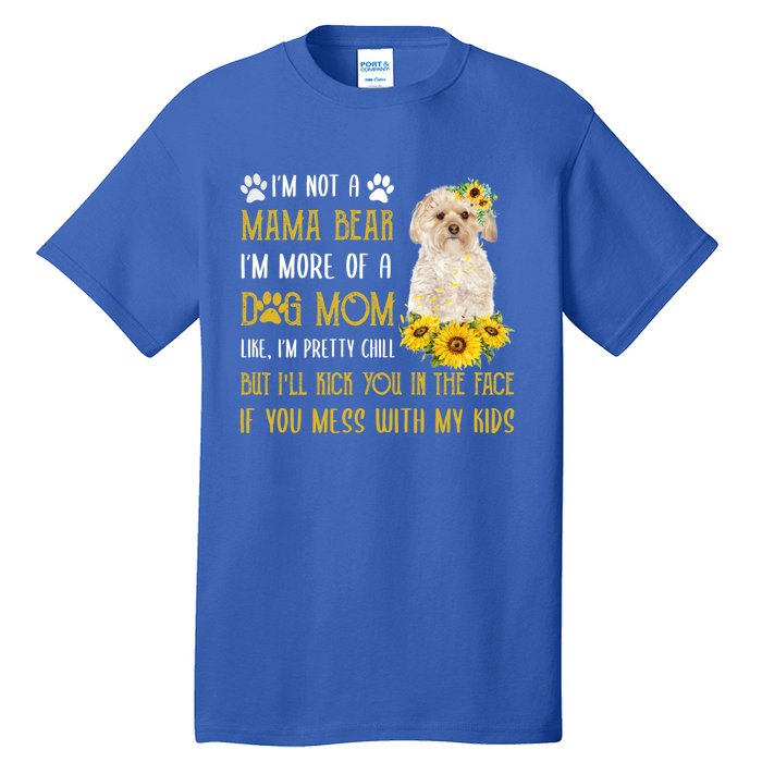 Sunflower Morkie Mom Mothers Day Dog Mom Cute Gift Tall T-Shirt