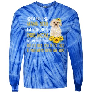 Sunflower Morkie Mom Mothers Day Dog Mom Cute Gift Tie-Dye Long Sleeve Shirt