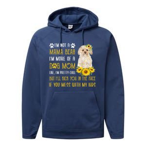 Sunflower Morkie Mom Mothers Day Dog Mom Cute Gift Performance Fleece Hoodie