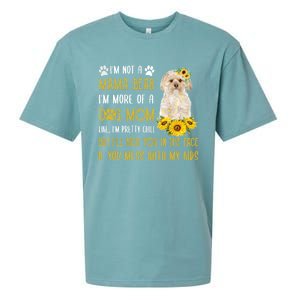 Sunflower Morkie Mom Mothers Day Dog Mom Cute Gift Sueded Cloud Jersey T-Shirt