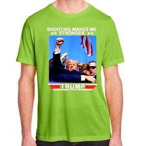 Shooting Makes Me Stronger Trump 2024 Adult ChromaSoft Performance T-Shirt