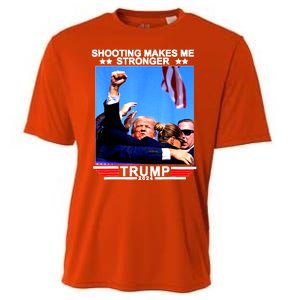 Shooting Makes Me Stronger Trump 2024 Cooling Performance Crew T-Shirt