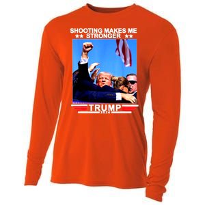 Shooting Makes Me Stronger Trump 2024 Cooling Performance Long Sleeve Crew