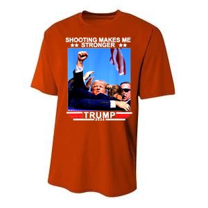 Shooting Makes Me Stronger Trump 2024 Performance Sprint T-Shirt