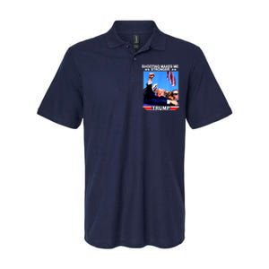 Shooting Makes Me Stronger Trump 2024 Softstyle Adult Sport Polo