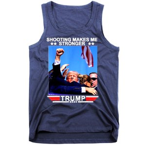 Shooting Makes Me Stronger Trump 2024 Tank Top