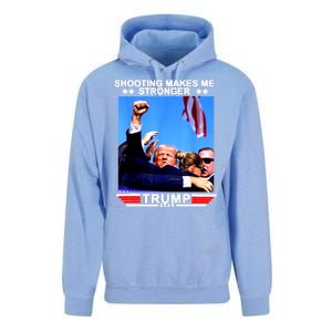 Shooting Makes Me Stronger Trump 2024 Unisex Surf Hoodie