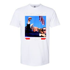 Shooting Makes Me Stronger Trump 2024 Softstyle CVC T-Shirt