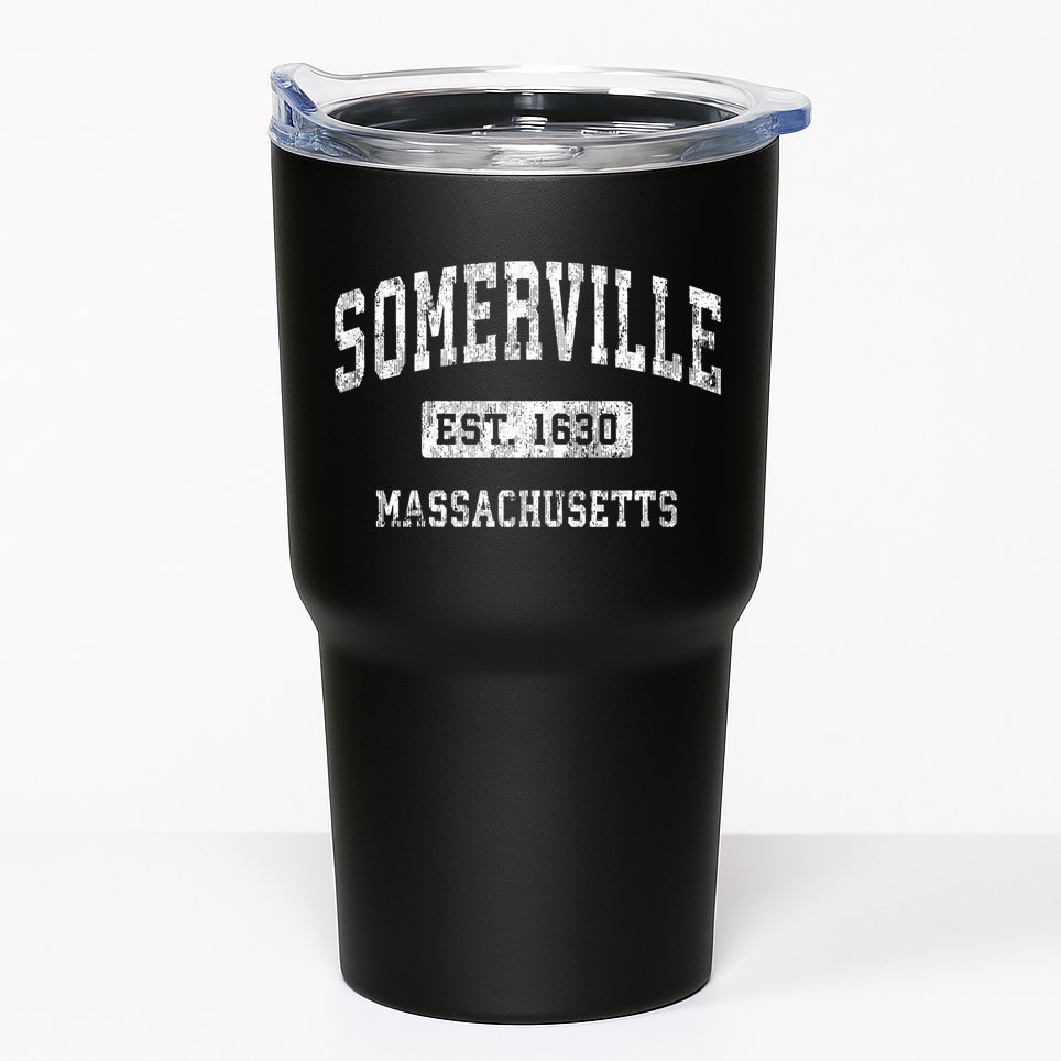 Somerville Massachusetts Ma Vintage Established Sports Tumbler