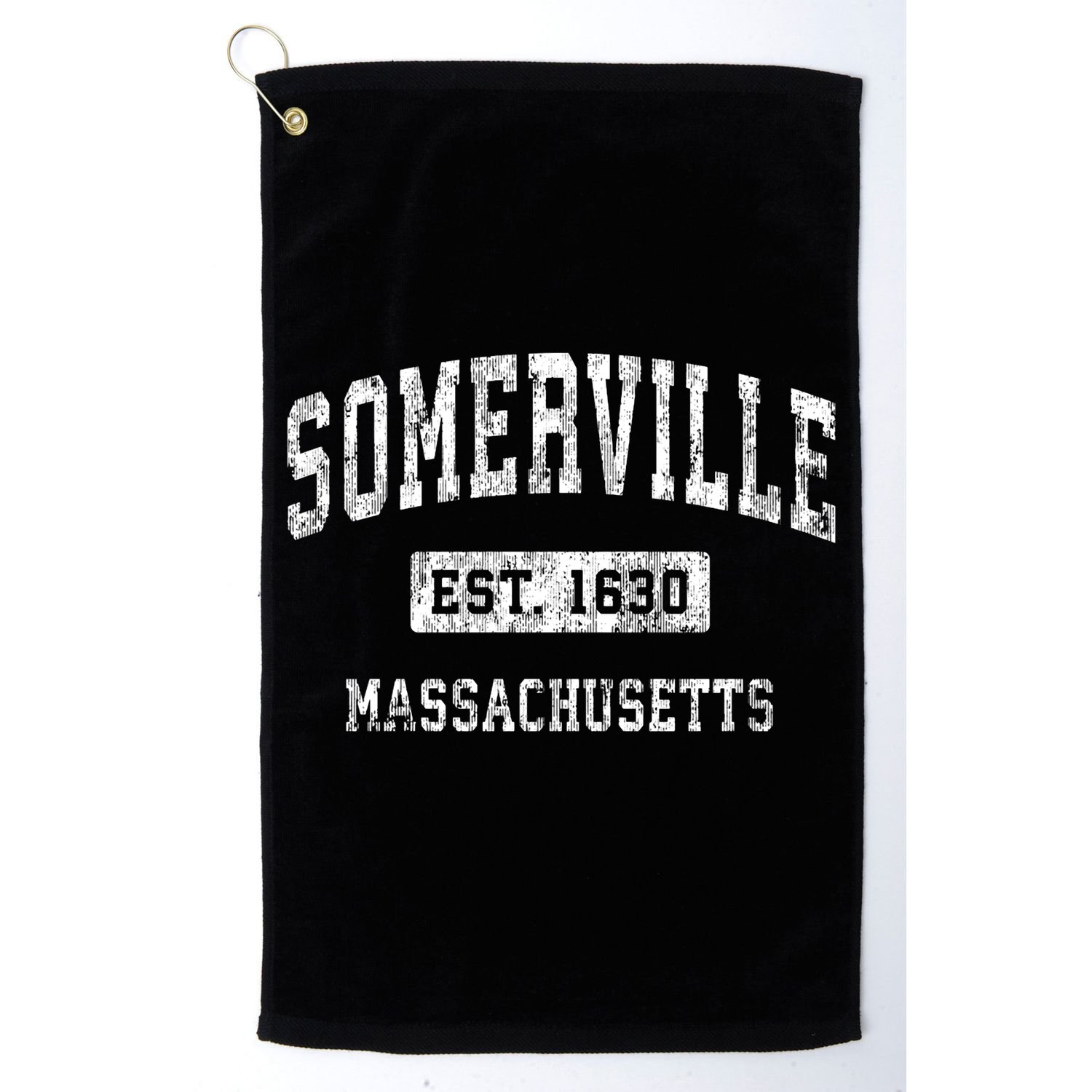 Somerville Massachusetts Ma Vintage Established Sports Golf Towel