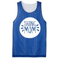 Skiing Mom Mother Skier Ski Gift Mesh Reversible Basketball Jersey Tank