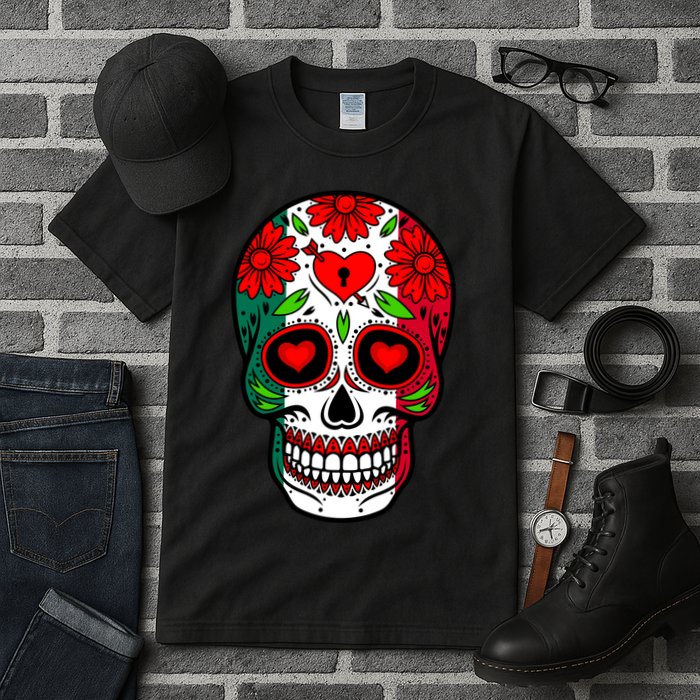 Mexican Sugar Skull Tall T-Shirt