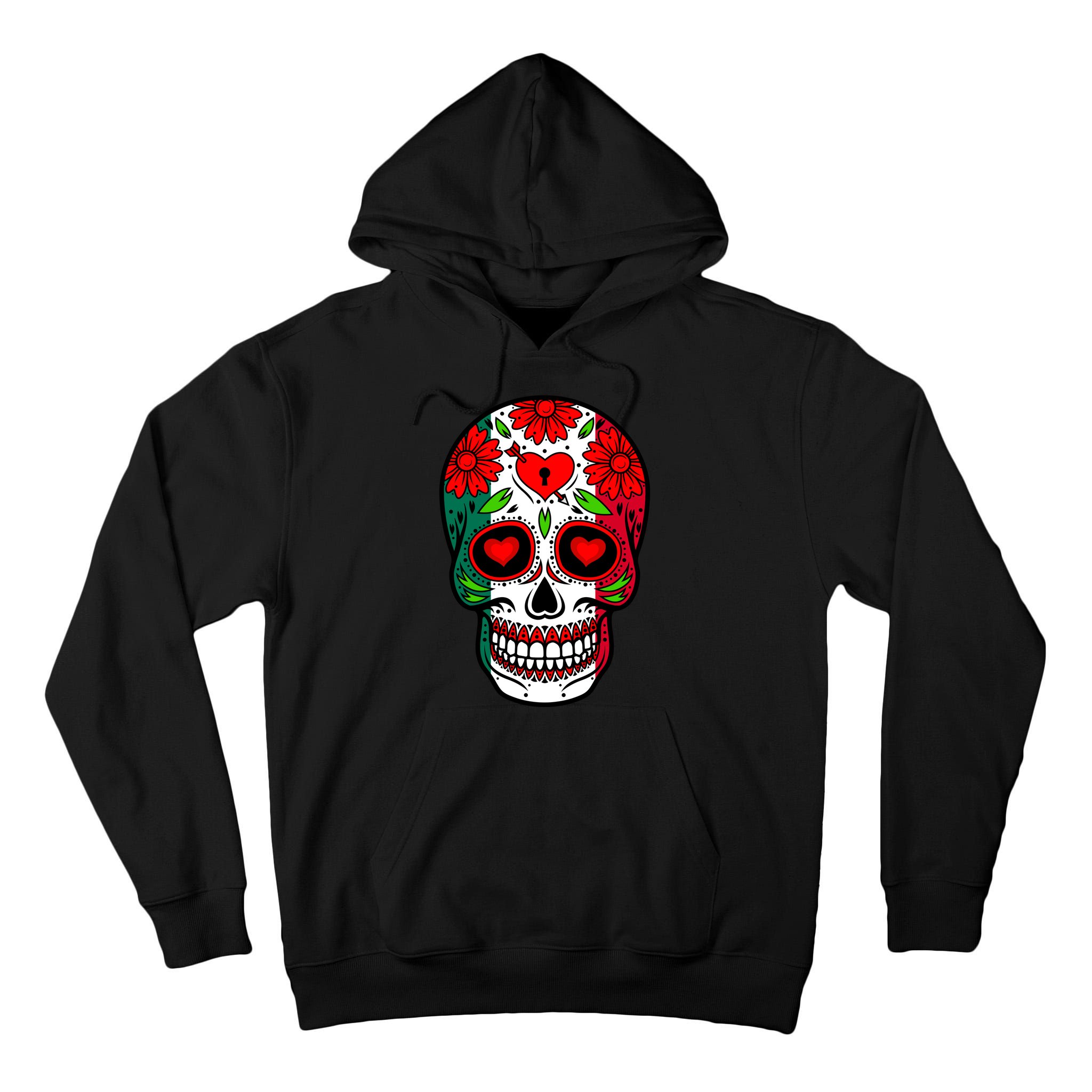Mexican Sugar Skull Tall Hoodie