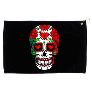 Mexican Sugar Skull Grommeted Golf Towel