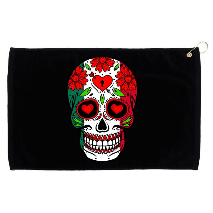 Mexican Sugar Skull Grommeted Golf Towel