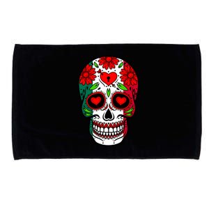 Mexican Sugar Skull Microfiber Hand Towel