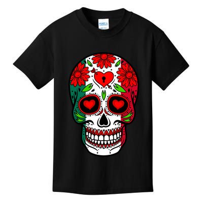 Mexican Sugar Skull Kids T-Shirt