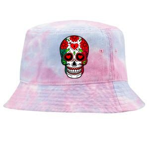 Mexican Sugar Skull Tie-Dyed Bucket Hat