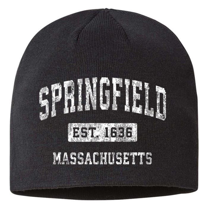 Springfield Massachusetts Ma Vintage Established Sports Sustainable Beanie