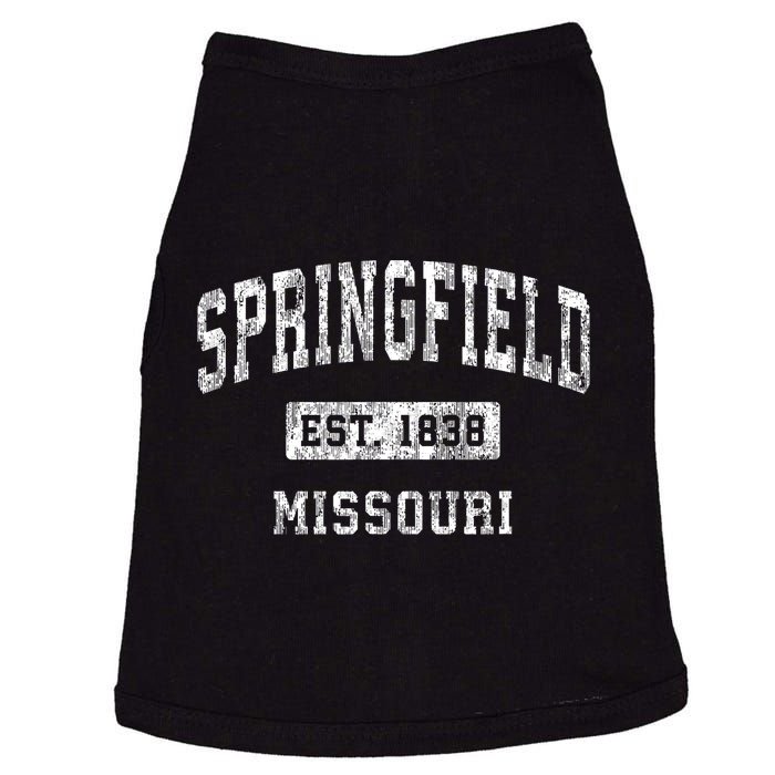 Springfield Missouri Mo Vintage Established Sports Doggie Tank