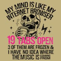 Skeleton My Mind Is Like My Internet Browser 19 Tabs Open Mousepad
