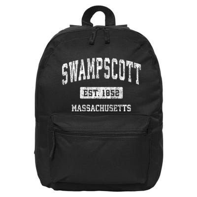 Swampscott Massachusetts Ma Vintage Sports 16 in Basic Backpack