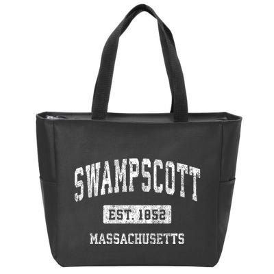 Swampscott Massachusetts Ma Vintage Sports Zip Tote Bag