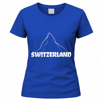 Switzerland Matterhorn Mountaineer Snow Ski Lovers Gift Meaningful Gift Women's T-Shirt