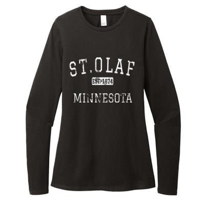 St.Olaf Minnesota Mn Vintage Womens CVC Long Sleeve Shirt