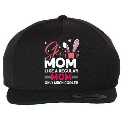 Ski Mom Meaningful Gift Ski Driver Funny Ski Skiing Gift Wool Snapback Cap