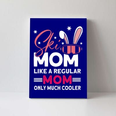 Ski Mom Meaningful Gift Ski Driver Funny Ski Skiing Gift Canvas