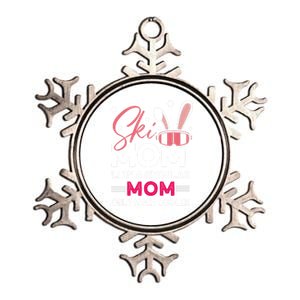 Ski Mom Meaningful Gift Ski Driver Funny Ski Skiing Gift Metallic Star Ornament