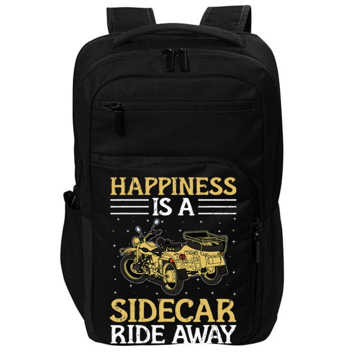 Sidecar Motorcycle Motorcyclist Bike Motorbike Sidecar Rider Impact Tech Backpack