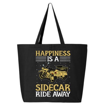 Sidecar Motorcycle Motorcyclist Bike Motorbike Sidecar Rider 25L Jumbo Tote