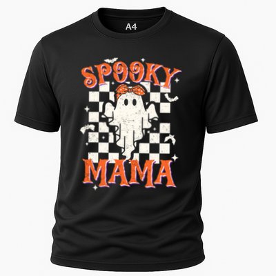 Spooky Mama Mom Cute Ghost Retro Spooky Season Halloween Performance Shirt