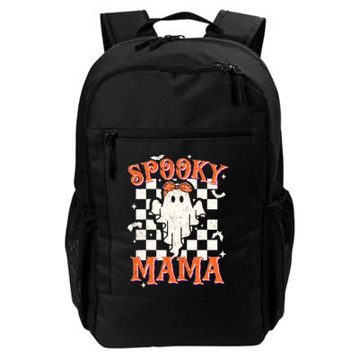 Spooky Mama Mom Cute Ghost Retro Spooky Season Halloween Backpack