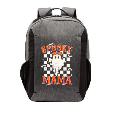 Spooky Mama Mom Cute Ghost Retro Spooky Season Halloween Vector Backpack