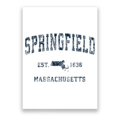 Springfield Massachusetts Ma Vintage Sports Print Poster