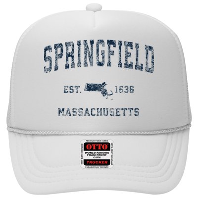 Springfield Massachusetts Ma Vintage Sports Print Hat