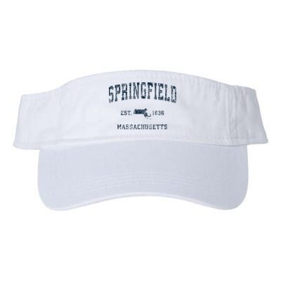 Springfield Massachusetts Ma Vintage Sports Print Visor