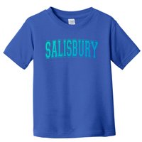 Salisbury Md Maryland Usa Vintage Sports Varsity Style Funny Gift Toddler T-Shirt