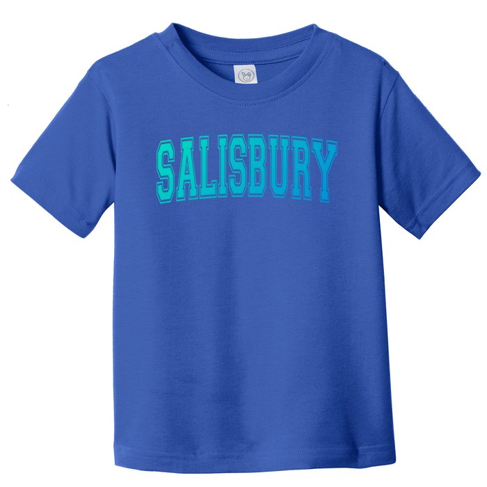 Salisbury Md Maryland Usa Vintage Sports Varsity Style Funny Gift Toddler T-Shirt