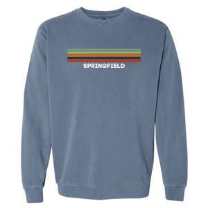 Springfield Missouri Mo Us Cities Of America Retro Gift Garment-Dyed Sweatshirt