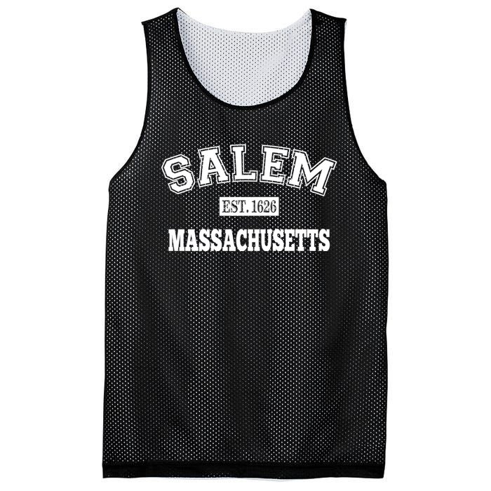 Salem Massachusetts Ma Established Vintage Sports Mesh Reversible Basketball Jersey Tank