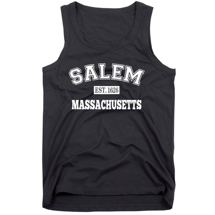 Salem Massachusetts Ma Established Vintage Sports Tank Top