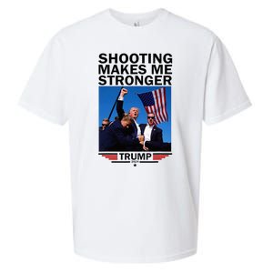 Shooting Makes Me Stronger Donald Trump 2024 Sueded Cloud Jersey T-Shirt